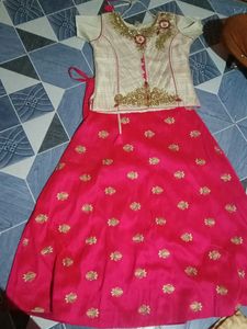 Festive Girls Lehenga Choli Set