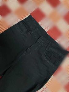 straight fit black jeans for women