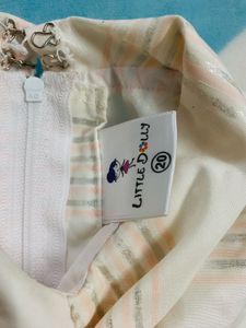 Beautiful Baby Girls Frock With Shining Jacket