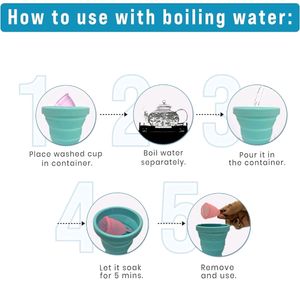 Collapsible Silicone Menstrual Cup Sterilizer