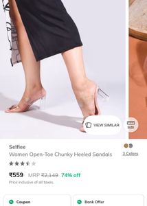 TRANSPARENT HEELS BRAND NEW &amp; UNUSED