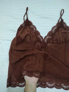 Tailored Lace Trimmed Camisole