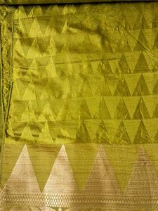 Green Geometric Saree