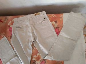 Beige Trousers For men