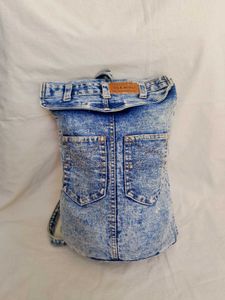Denim Backpack