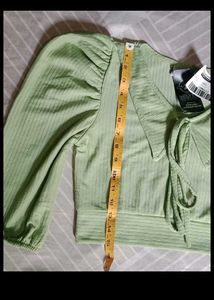 Cute Green Crop Top