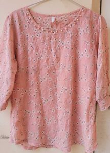 Floral Top - Crushed Material