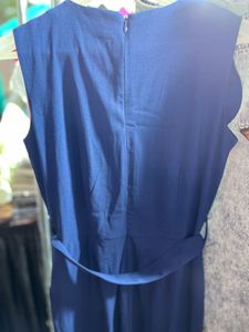Ajio Elegant Navy Blue Jumpsuit