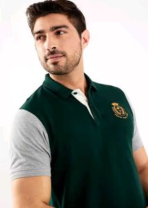 FRATINI Color Block Cotton Polo Tshirt.