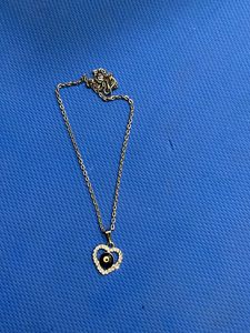 Evil Eye Heart Necklace