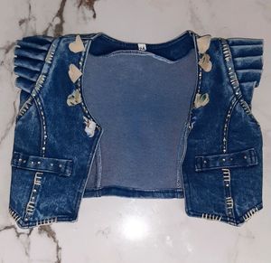 Kid Girls Denim Shrug
