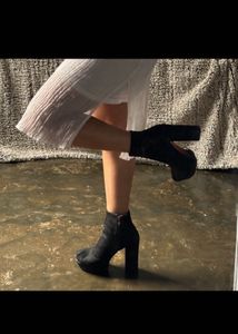Black Heeled Ankle Boots