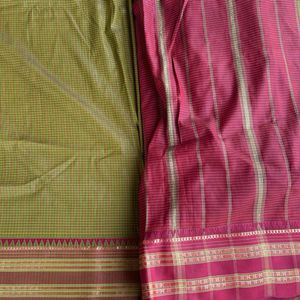 Silk Saree With Small Checks