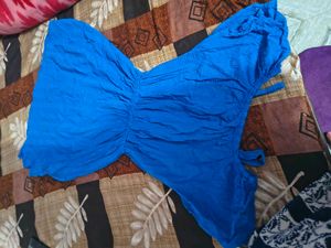 dress blue colour bust 30/32/28 all fitted fully s
