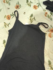 Black Sleeveless Tank Top