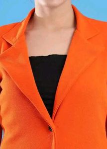 Stylish Orange Blazer Suit