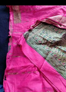 Rani Pink Zari SAREE