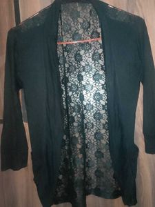lace detail cardigan