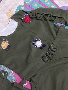 Green Mini Partywear Dress