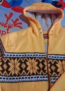 Cozy Yellow Hooded Jacket