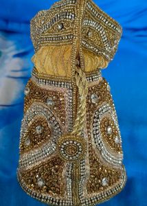 Golden Embellished Potli