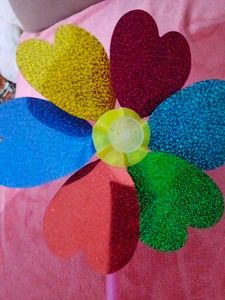 Colorful Flower Pinwheel