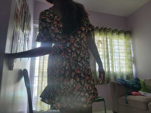 Floral mini Wrap Dress