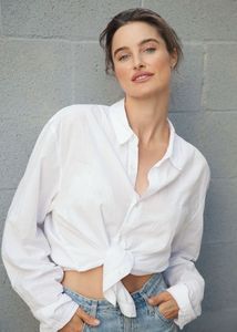 H&M Button Down Tie Up Shirt