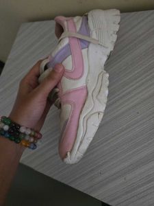 Pink &amp; White Sneakers
