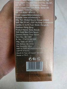 Swiss Beauty 24k Gold Skin Care Serum
