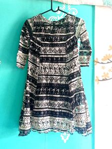 Patterned Mini Dress