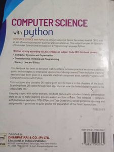 Computer Science with Python Class XI