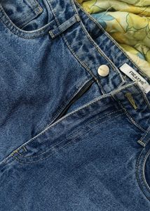 Freakins Distressed Baggy Leg Jeans
