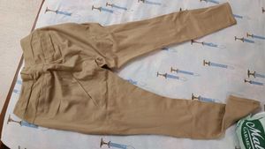 Beige Casual Pants
