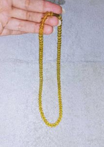 Yellow Beaded Necklace