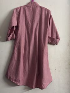 Cute Cat Print Button-Down Top