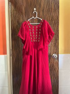 32 Bust Maroon Gown For Women