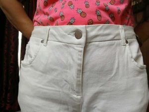 🤍White Straight Leg Pants👖