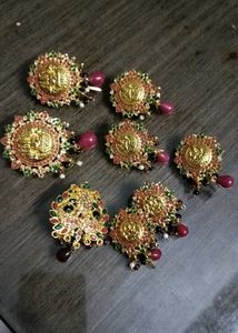 Gold Plated Jadai Billai Set