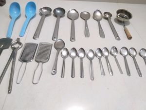 kitchen spoon combo, cooking helper , kanchi