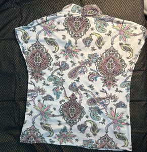 White Floral Top