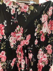 Flower Printed Colour Top