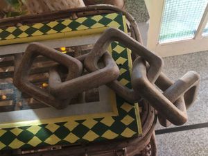 5 piece Wooden Chain Link Decor