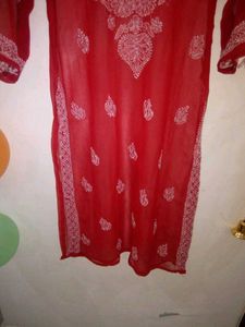 Beautiful Lucknavi Chickenkari Kurti