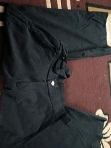 Black Wide-Leg Trousers