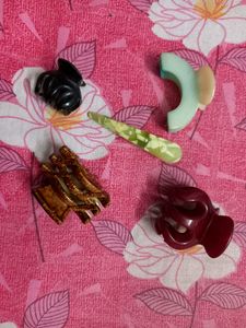 Hair Clips And Clutch
