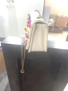 White Studded Crossbody Bag