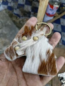 Leather Horse Keyring
