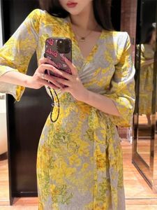 Floral Print Summer Wrap Dress