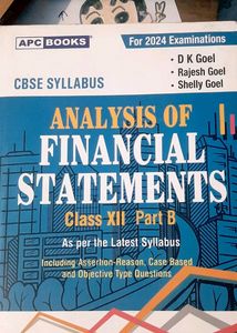 Class 12 Part B Analysis Of Financial Statements